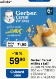 GERBER CEREAL MLÍČKO S KAŠÍ