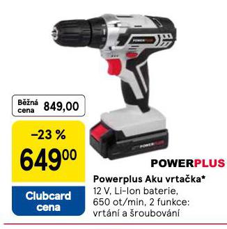 POWERPLUS AKU VRTAČKA