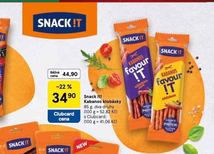 SNACK IT KABANOS KLOBÁSKY