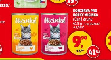 KONZERVA PRO KOČKY MICINKA