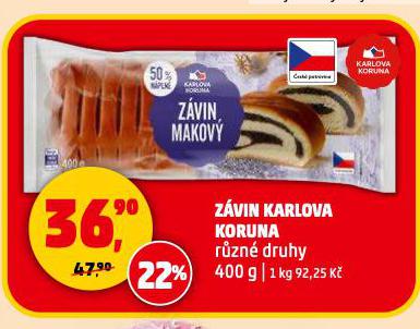 ZÁVIN KARLOVA KORUNA