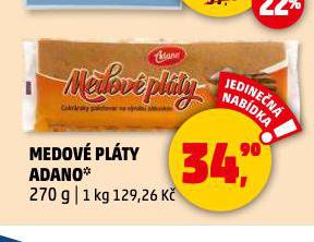MEDOVÉ PLÁTY ADANO