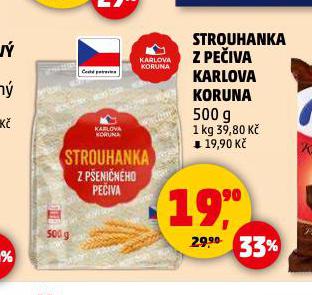 STROUHANKA Z PEČIVA KARLOVA KORUNA