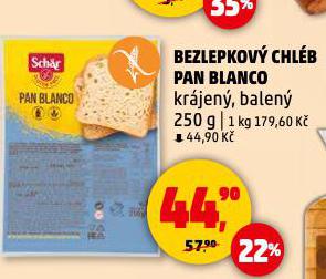 BEZLEPKOVÝ CHLÉB PAN BLANCO