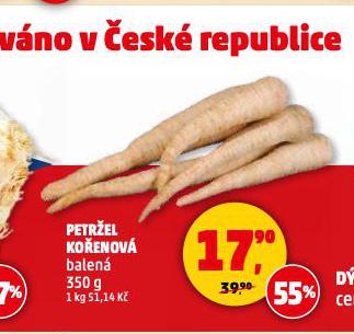 PETRŽEL KOŘENOVÁ