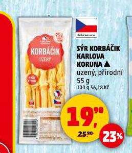SÝR KORBÁČIK KARLOVA KORUNA