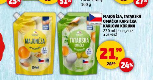 MAJONÉZA KAPSIČKA KARLOVA KORUNA