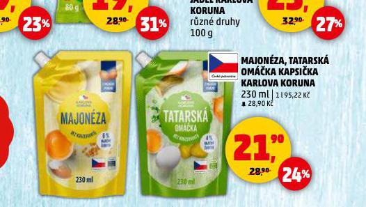 TATARSKÁ OMÁČKA KAPSIČKA KARLOVA KORUNA