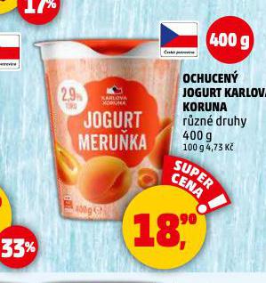 OCHUCENÝ JOGURT KARLOVA KORUNA