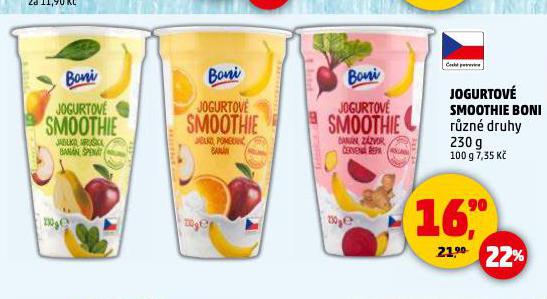 JOGURTOVÉ SMOOTHIE BONI