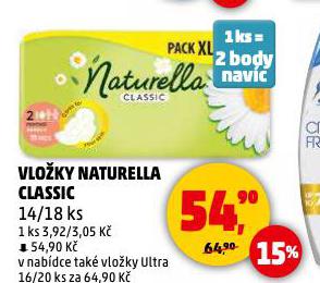 VLOŽKY NATURELLA CLASSIC