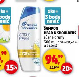 HEAD & SHOULDERS ŠAMPON NA VLASY