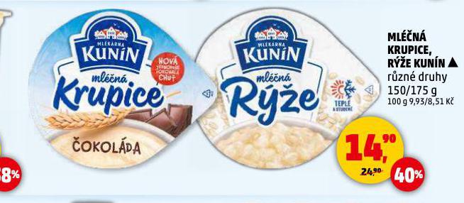 KUNÍN MLÉČNÁ KRUPICE