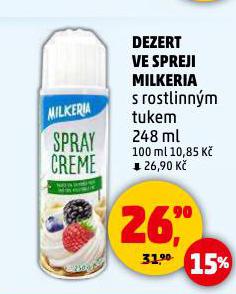 DEZERT VE SPREJI MILKERIA