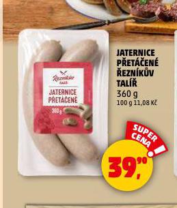 JATERNICE PŘETÁČENÉ