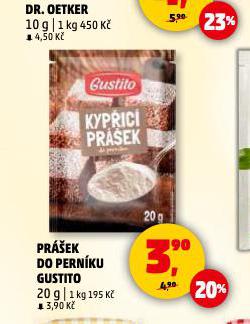 GUSTITO PRÁŠEK DO PERNÍKU