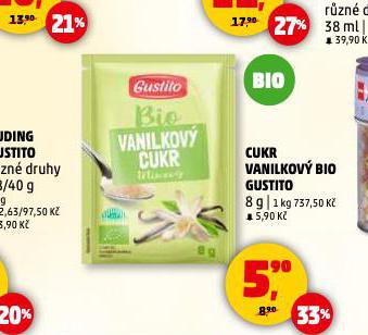 CUKR VANILKOVÝ BIO GUSTITO