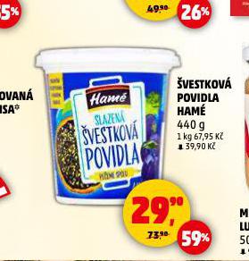 ŠVESTKOVÁ POVIDLA HAMÉ