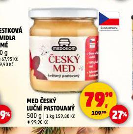 MED ČESKÝ LUČNÍ PASTOVANÝ