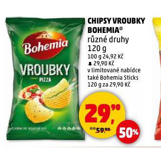 BOHEMIA CHIPSY VROUBKY
