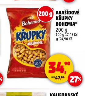 BOHEMIA KŘUPKY ARAŠÍDOVÉ