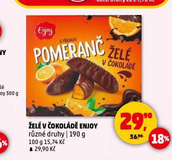 ŽELÉ V ČOKOLÁDĚ ENJOY