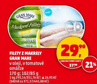 FILETY Z MAKRELY GRAN MARE