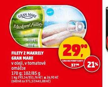 FILETY Z MAKRELY GRAN MARE