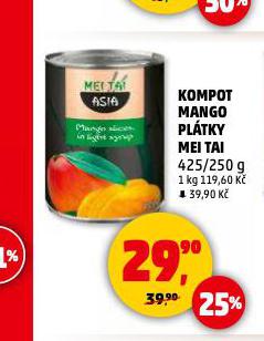 KOMPOT MANGO PLÁTKY MEI TAI