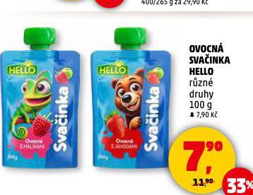 OVOCNÁ SVAČINKA HELLO