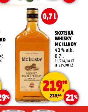 SKOTSKÁ WHISKY MC ILLROY