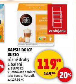 KÁVOVÉ KAPSLE DOLCE GUSTO