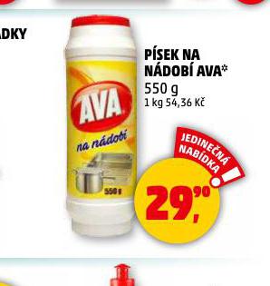 PÍSEK NA NÁDOBÍ AVA