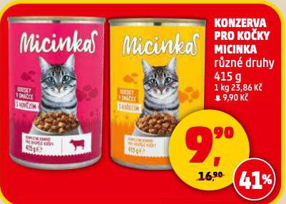 KONZERVA PRO KOČKY MICINKA