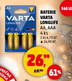 BATERIE VARTA LONGLIFE