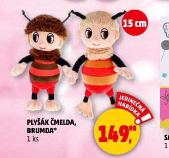 PLYŠÁK ČMELDA, BRUMDA