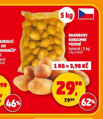BRAMBORY KONZUMN POZDN