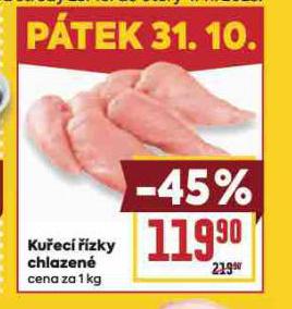 KUŘECÍ ŘÍZKY CHLAZENÉ