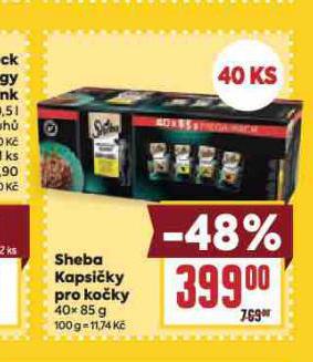 SHEBA KAPSIČKY PRO KOČKY