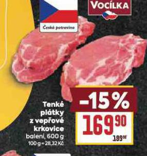 TENKÉ POÁTKY Z VEPŘOVÉ KRKOVICE