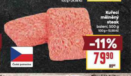 KUŘECÍ MĚLNĚNÝ STEAK