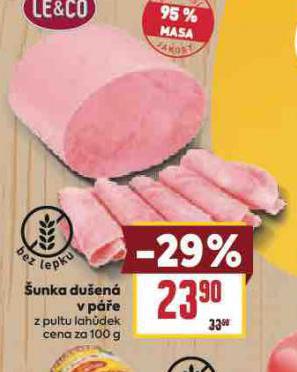 ŠUNKA DUŠENÁ V PÁŘE