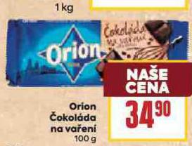 ORION ČOKOLÁDA NA VAŘENÍ