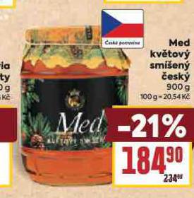 MED KVĚTOVÝ SMÍŠENÝ