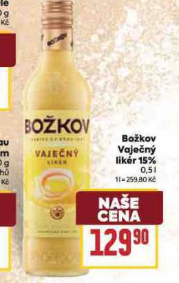 BOŽKOV VAJEČNÝ LIKÉR 15%