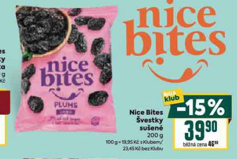 NICE BITES ŠVESTKY SUŠENÉ