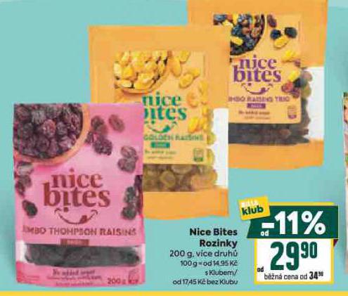 NICE BITES ROZINKY