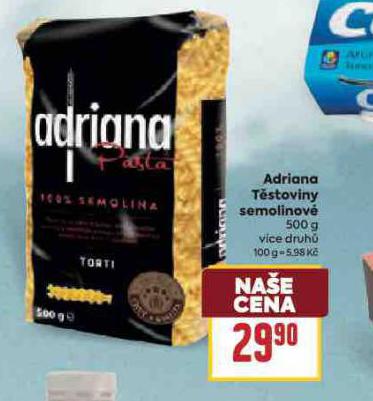 ADRIANA TĚSTOVINY SEMOLINOVÉ
