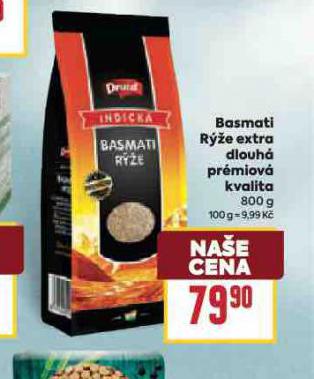 BASMATI RÝŽE EXTRA DLOUHÁ PRÉMIOVÁ KVALITA