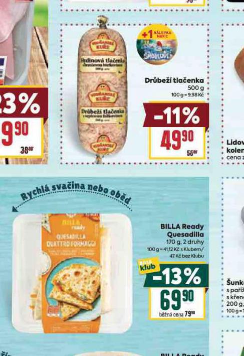 BILLA READY QUESADILLA